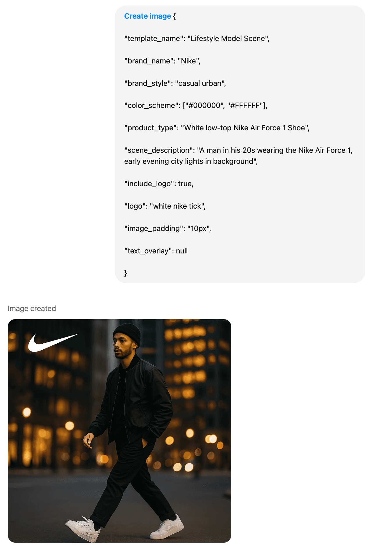 ChatGPT Facebook Ad Creatives JSON Template